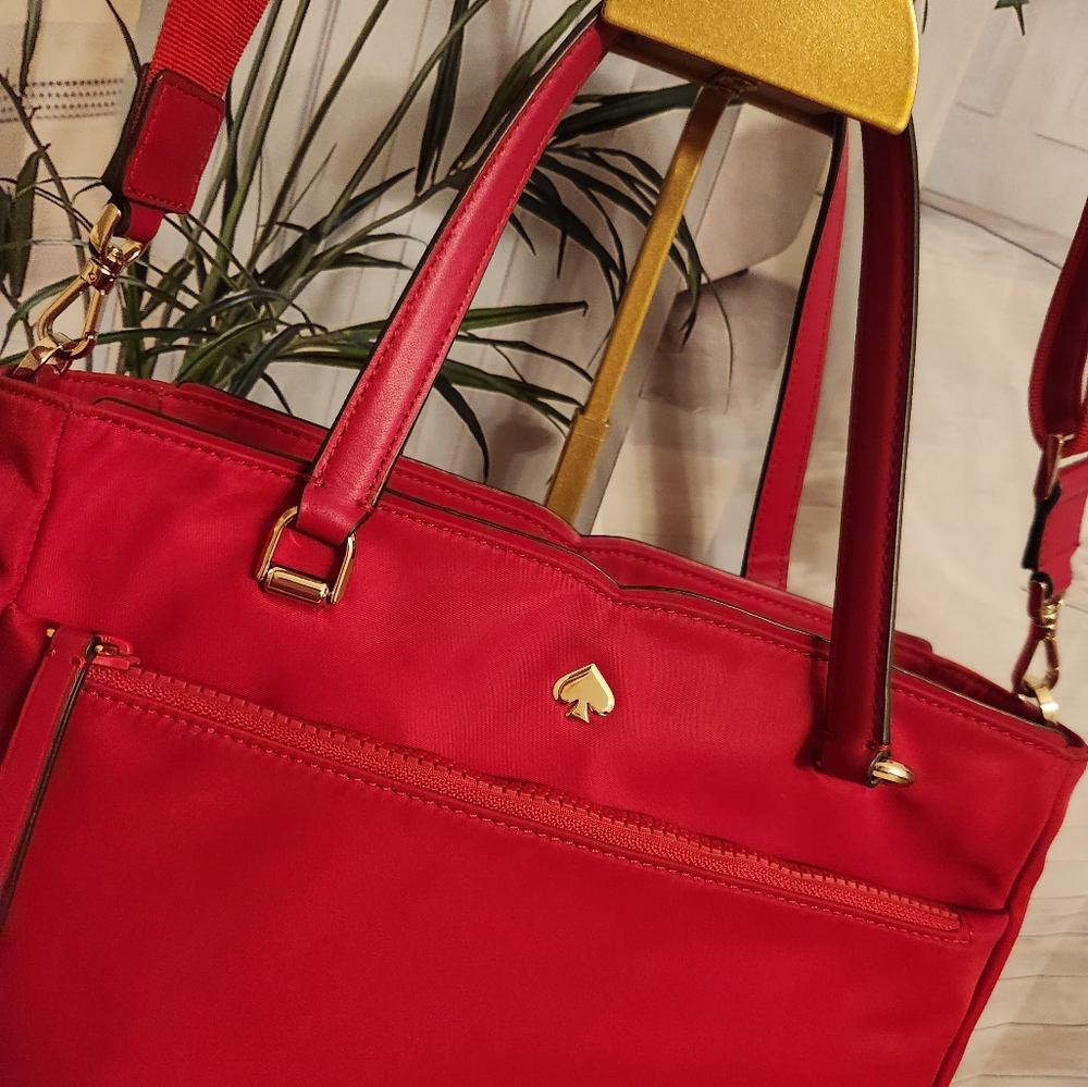 Stunning Red Kate Spade Convertible Crossbody Bag! - Picture 15 of 16